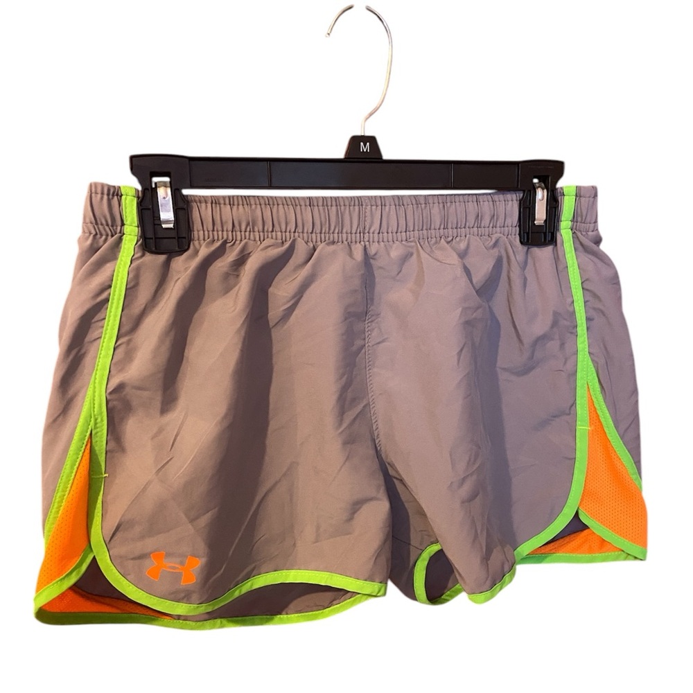 Under Armour Women's Gray and Neon Green Shorts